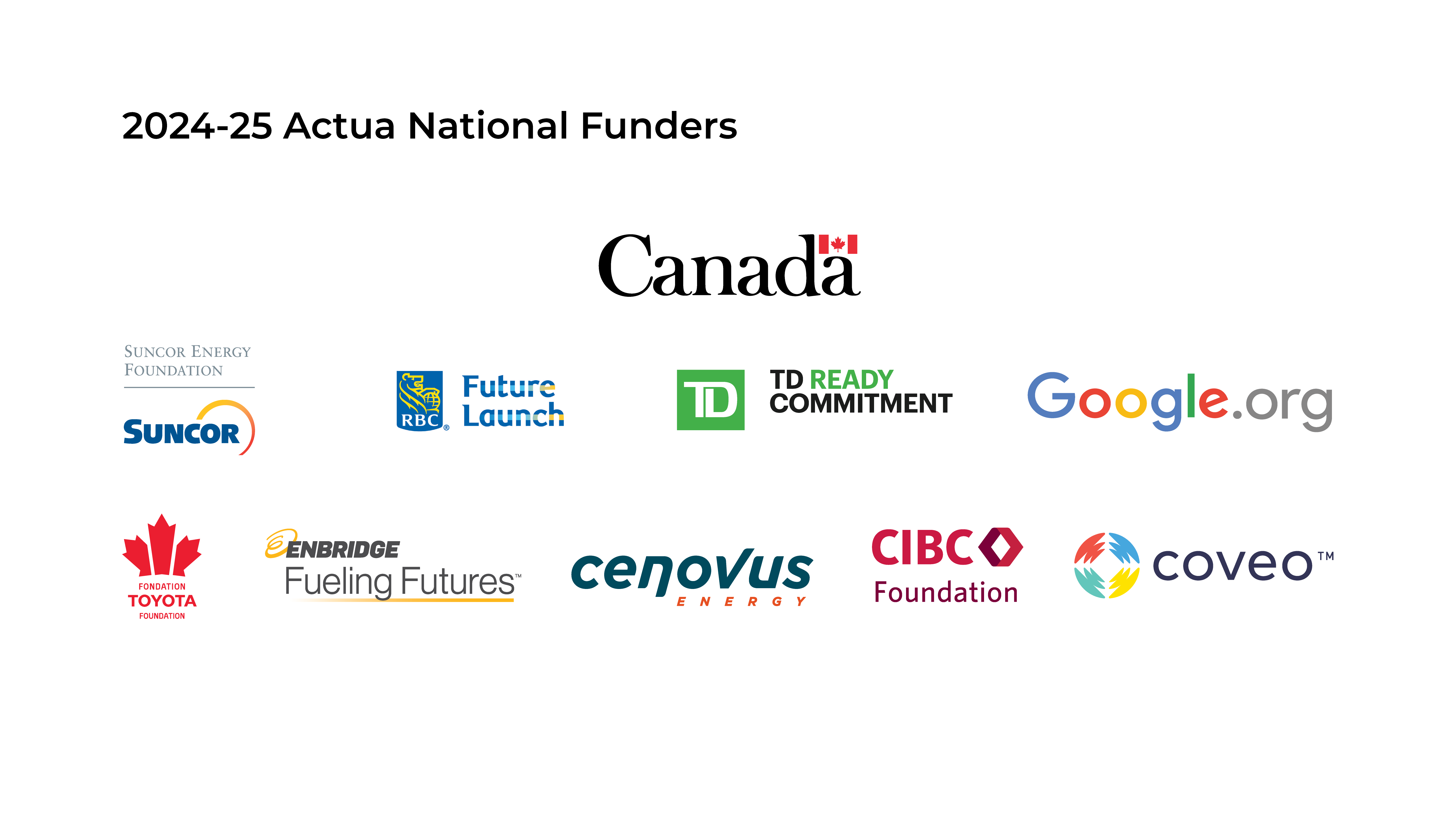 2024 Actua National Sponsors